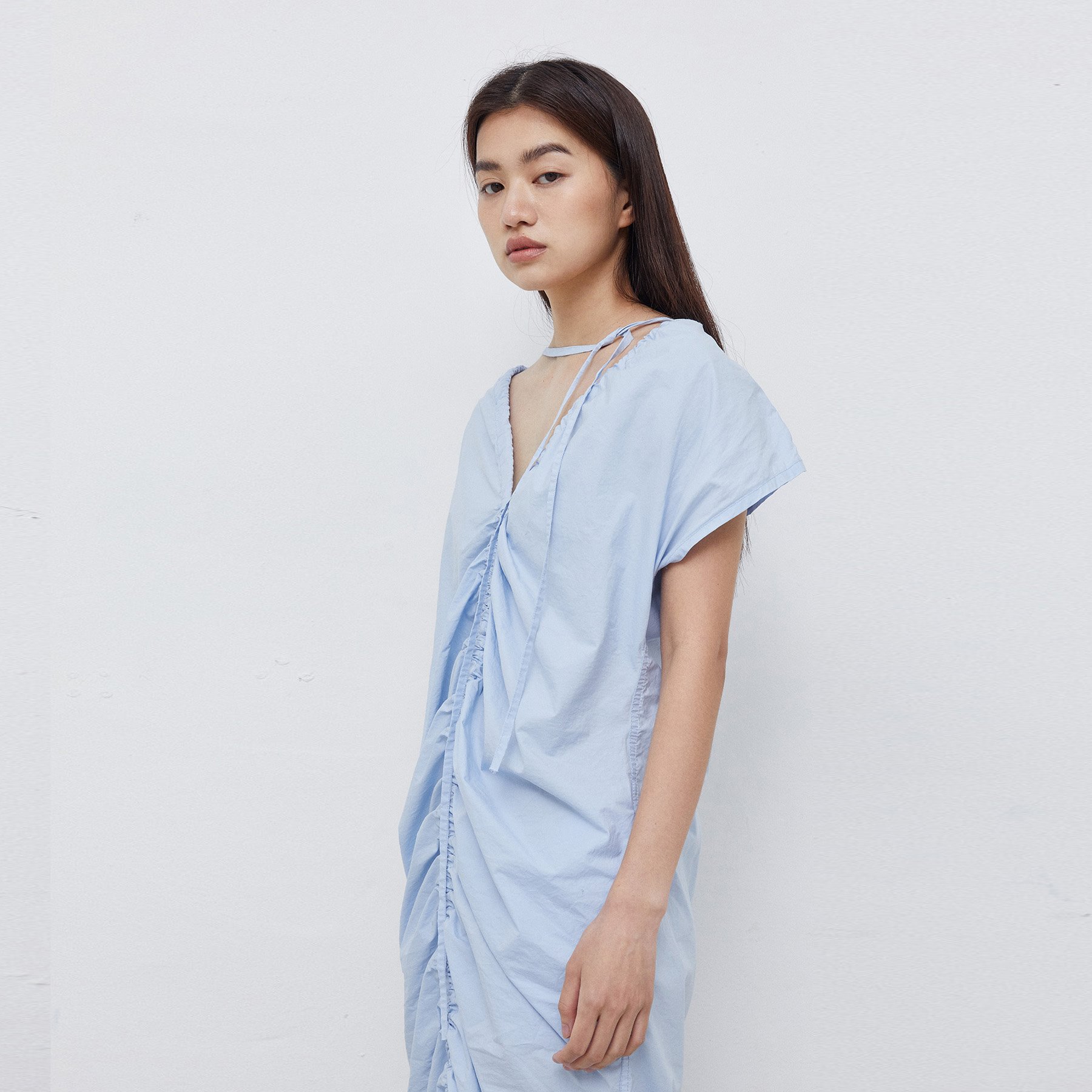cotton series dress (sky blue)